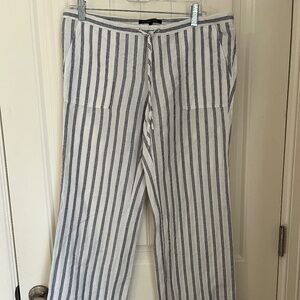 Victoria Secret Blue and White Striped Casual Pants- Size 4
